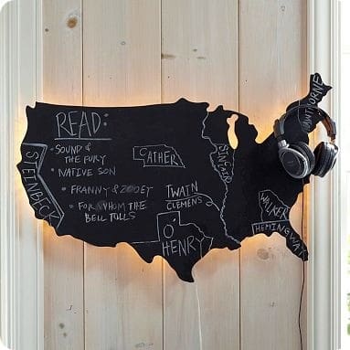 map wall light
