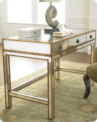 mirrored writing desk