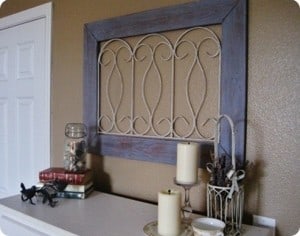 Framed Garden Gate Art