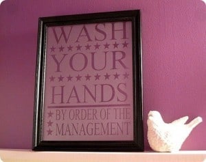 ‘Wash Your Hands’ Wall Art