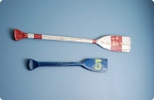 Painted Oar Décor