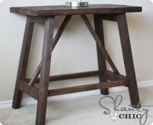 Trestle Side Tables