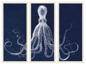 Painted Octopus Canvas