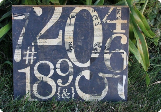 vintage number art
