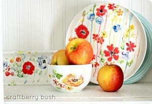 Floral Painted Ceramic Plates