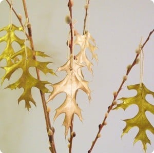 Gold Leaf Ornaments