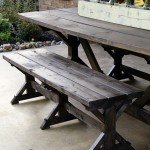 rustic x bench
