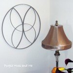 wooden wall art from embroidery hoops