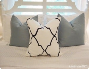 Sharpie Stenciled Pillow