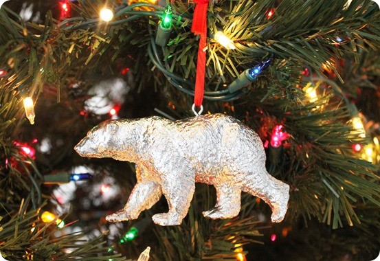 pb inspired mercury glass bear