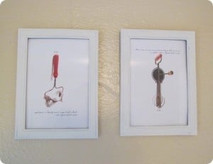 Vintage Kitchen Utensil Art