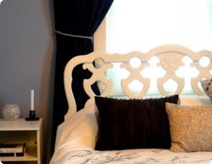 White Painted Headboard