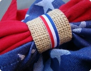 Patriotic Napkin Rings for a Festive Fourth of July Table
