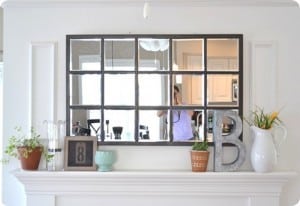 Mirror Mirror on the Mantel {DIY Multipanel Mirror}