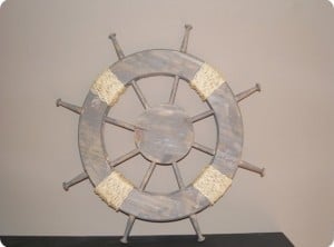 Decorative Ship Wheel for a Nautical Nursery