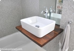 Make A Small Bathroom Look Bigger with a Floating Sink