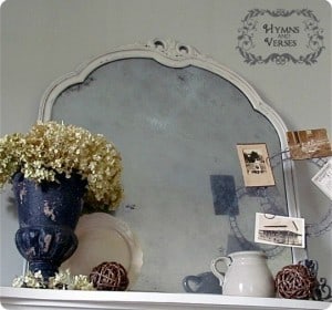 How to Make a Vintage Mirror with Mercury Glass Effect