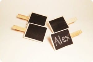 Cheap and Easy Chalkboard Clips