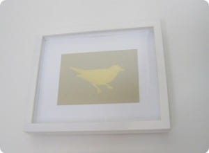 Gold Leaf Bird Art