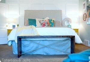 Wood and Metal X-Style Bench