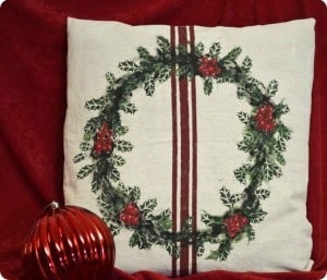 Paint a Christmas Pillow Like a Pro