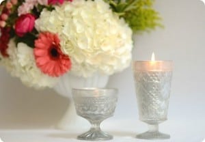 Make Your Own Vintage Glass Candles