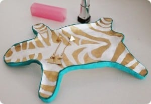 Zebra Jewelry Dish and Catchall