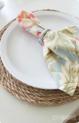 Set Your Summer Table with Jute Rope Chargers