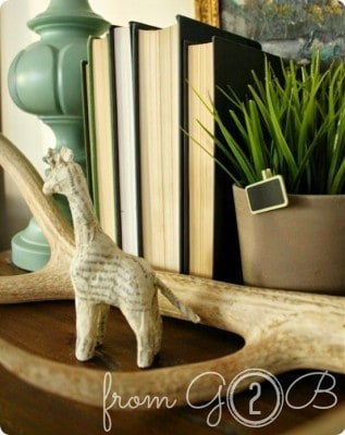 Paper Mache Giraffe Figurine