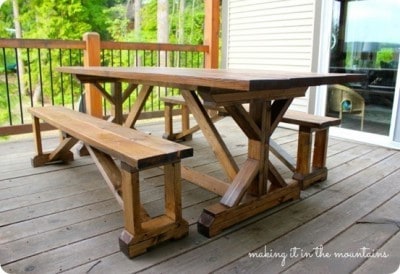 How to Make a Farmhouse Dining Table