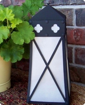 Cereal Box Quatrefoil Lantern