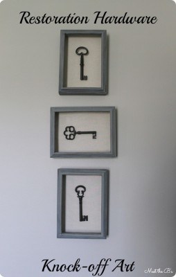 Key Shadow Box Wall Art