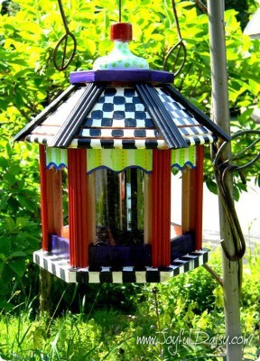 DIY Whimsical Painted Bird House