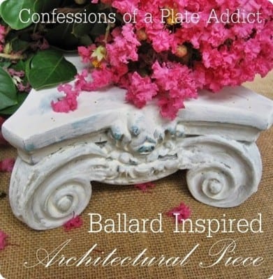 Distressed White Architectural Piece