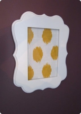 Framed Fabric Makes for Cheap Wall Art