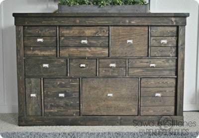 Cheap Laminate Cubbies to High End Media Cabinet