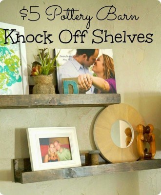 Pottery Barn Inspired $5 Picture Ledge