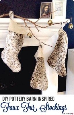 Faux Fur Christmas Stocking