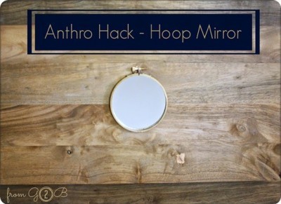 Embroidery Hoop Wall Mirror