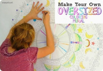 Oversized Coloring Wall Mural