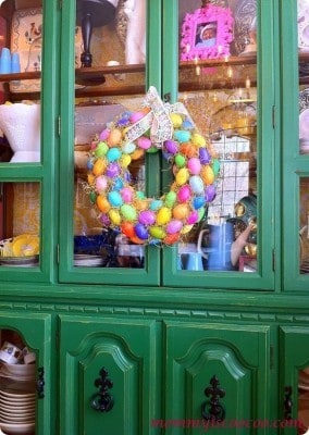 Plastic Easter Egg Wreath