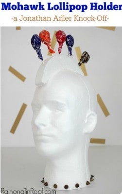 Mohawk Lollipop Holder for Your Next Party!