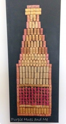 Wine Corks Upcycled into Wall Art