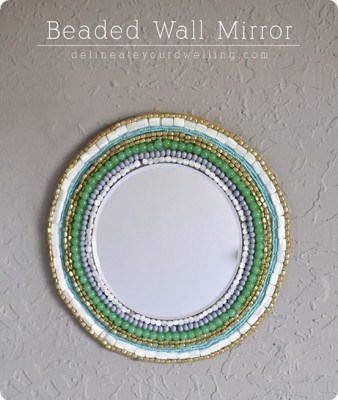 Beaded Wall Mirror