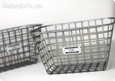 Wire basket to store extra cables