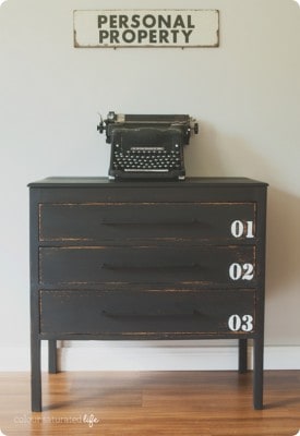 Industrial Locker Dresser Makeover