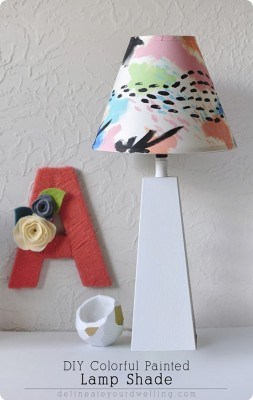 Abstract Art Painted Lampshade