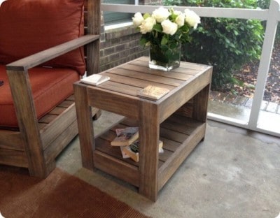 DIY Outdoor Side Table