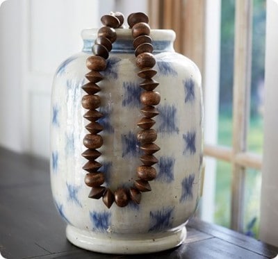 Decorative String of Wood Beads DIY