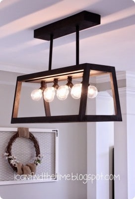 DIY Wood Chandelier for $47.50!